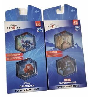 Disney Infinity Toy Box Game Discs 2.0 Marvel Super Heros & Disney Originals